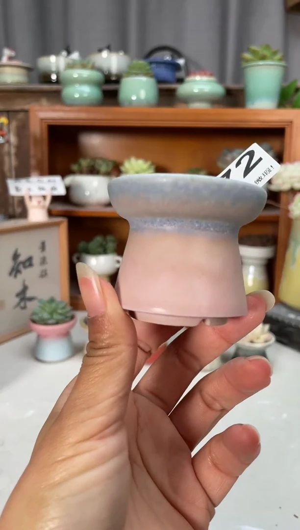 瓷片872知木小芳花盆编号