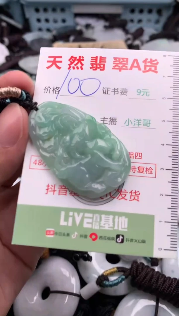 翡翠未镶嵌吊坠(不含链)1