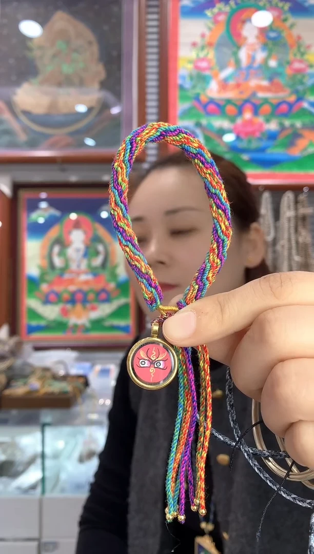 吊坠@*雅纯手绘唐卡【不退不换】红眼睛