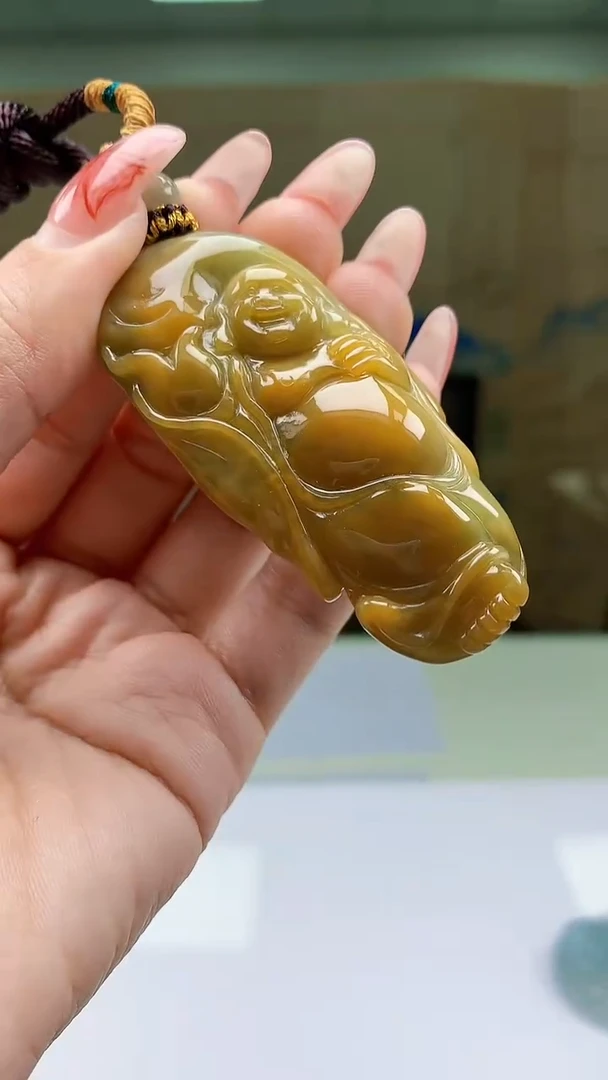 【闪购商品】定制翡翠未镶嵌5028ty-毛货挂件147