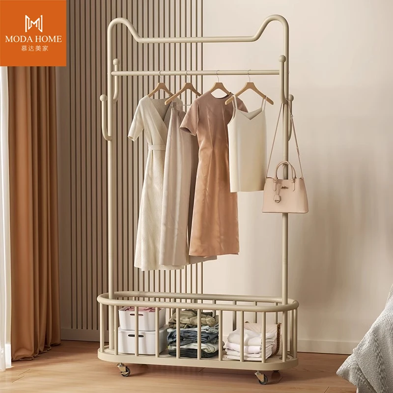 猫耳朵卧室衣架落地挂衣架网红款衣帽架可移动房间2024新款