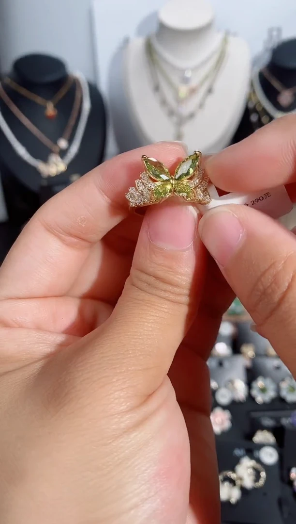 铜合金无925银戒指7040