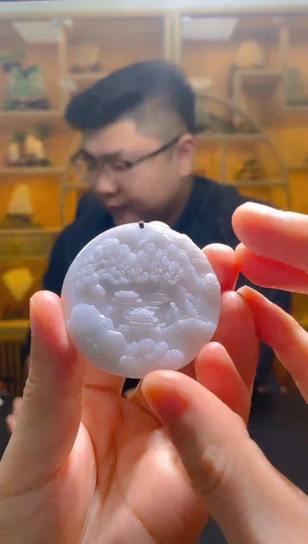 翡翠未镶嵌颈饰J-@@SX53001