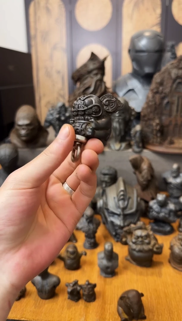 铁实心铁艺--小吞金兽