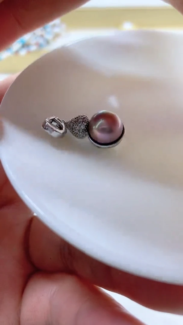 吊坠(不含链)合金淡水珍珠10