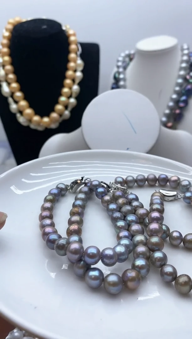 【闪购商品】淡水珍珠颈饰钛钢169