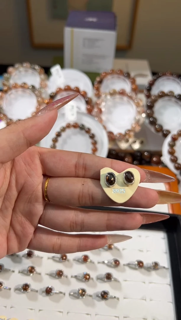 水晶手链未镶嵌懒*夏耳环