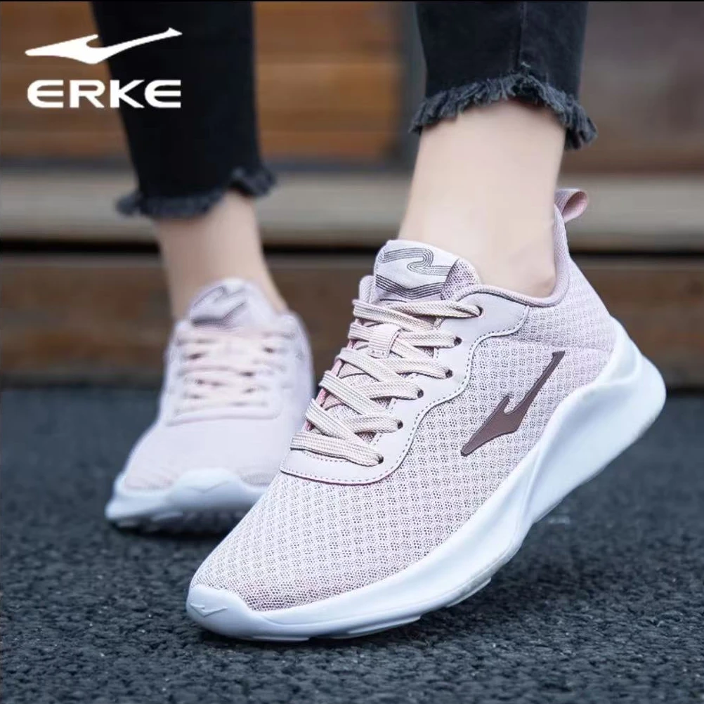 鸿星尔克女鞋软底网面透气跑鞋休闲网鞋女秋季轻便跑步鞋子女款