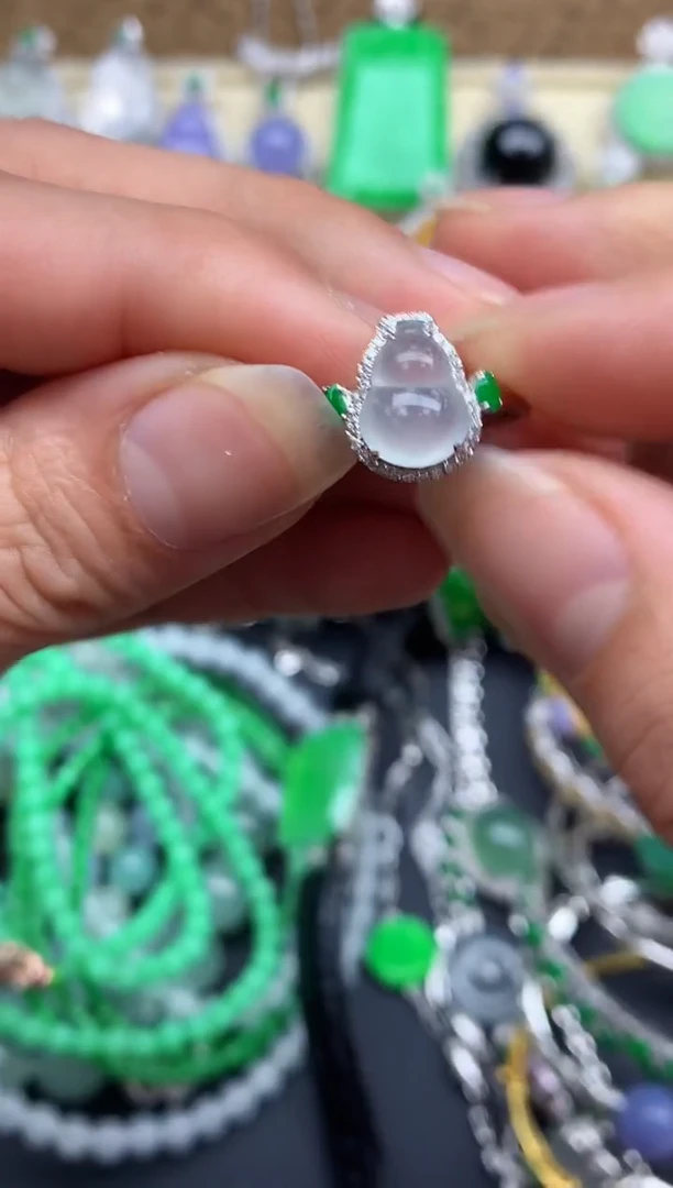 【闪购商品】翡翠戒指18K金镶嵌201-中国好珍宝