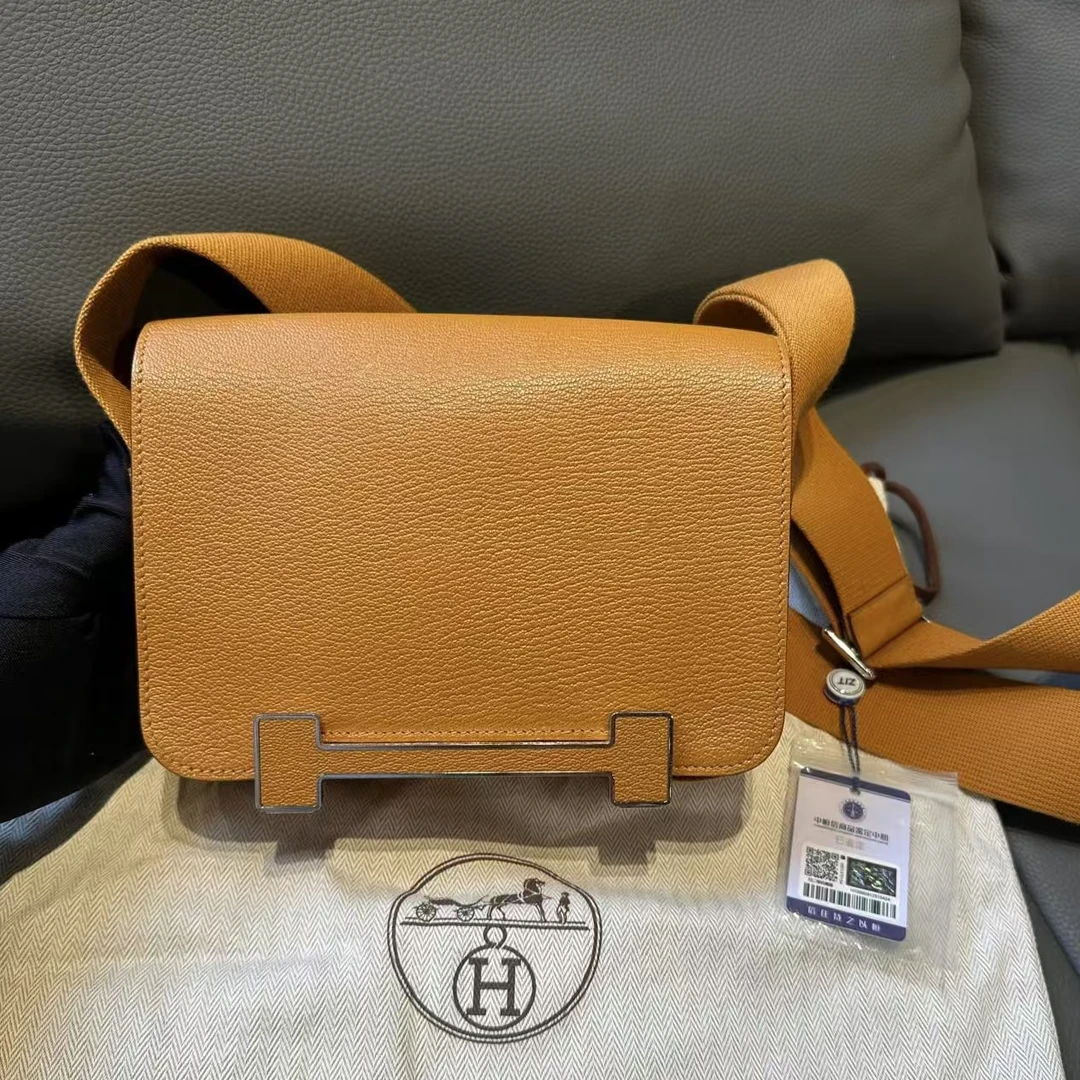 99新 Hermes/爱马仕 芝麻色geta木屐包 u刻 附防尘袋