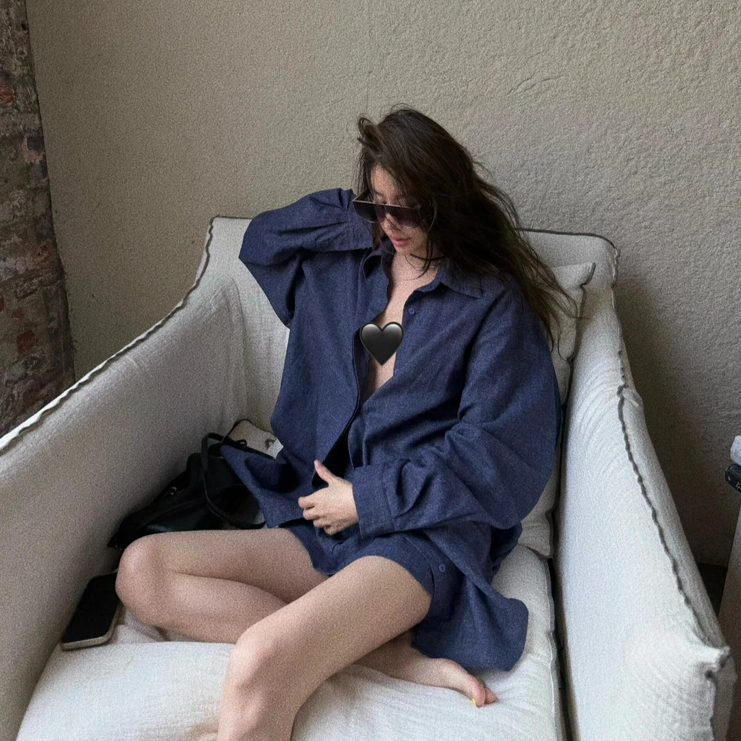 女装夏季新款法式气质时尚上衣高级感宽松阔腿短裤休闲百搭两件套