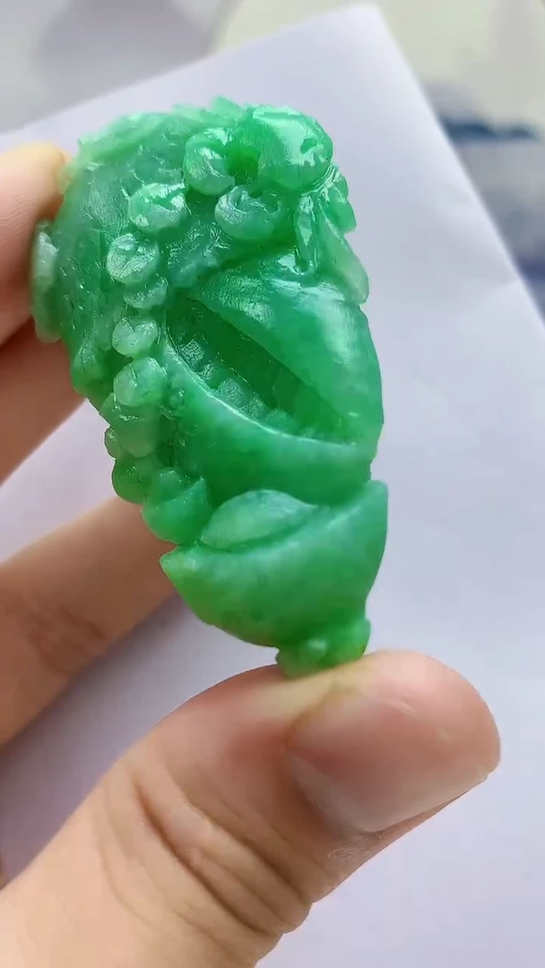 未镶嵌定制翡翠4688bb-毛货挂件43