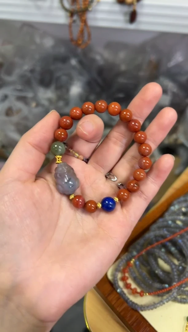 【闪购商品】南红玛瑙手链未镶嵌南红玛瑙貔貅款手链[3801]