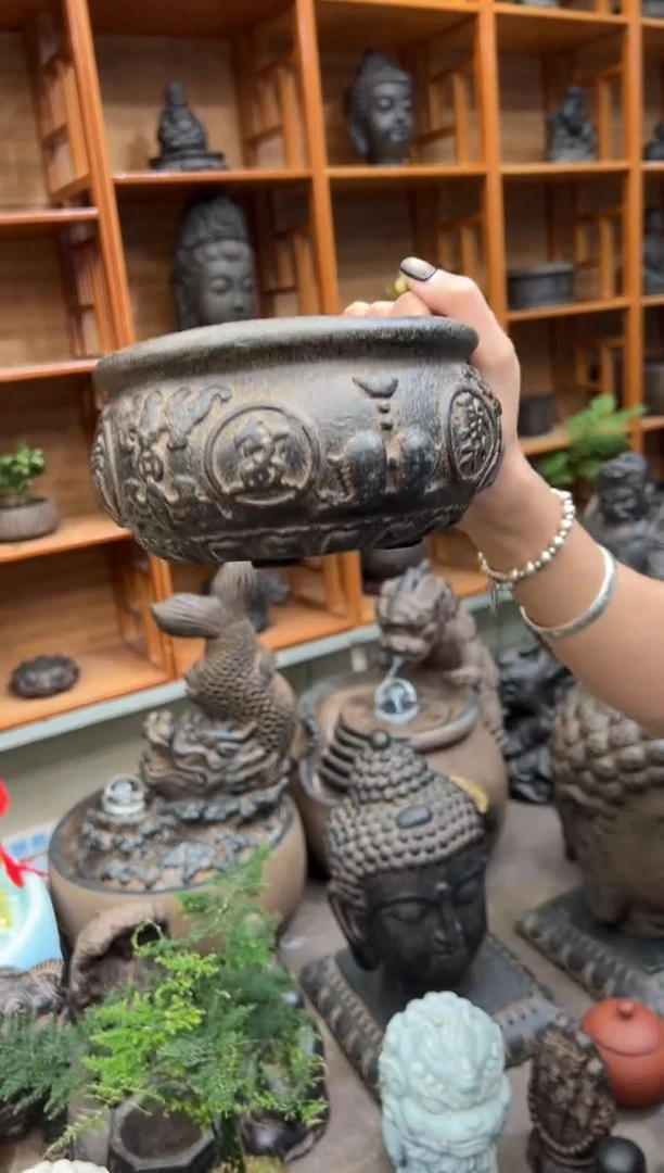 陶土【火山泥】聚宝盆