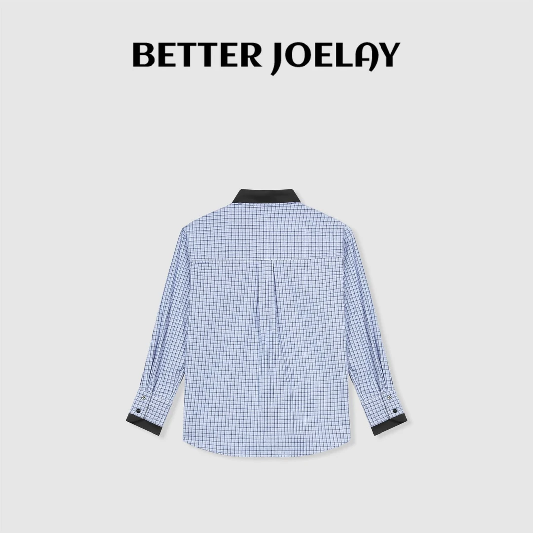 BETTERJOELAY-【春日捕月 】衬衫宽松时尚长袖休闲潮流GG0149
