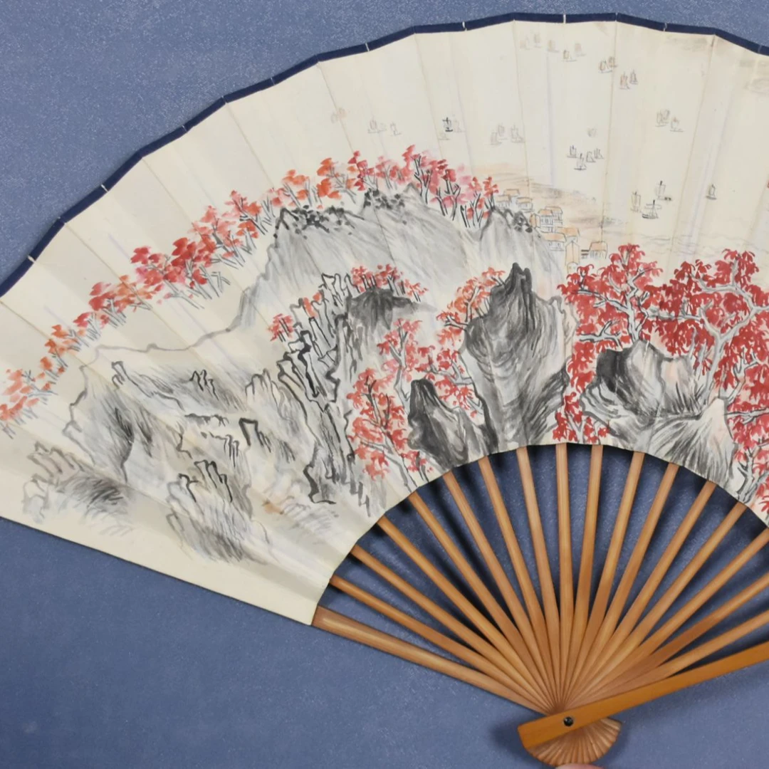 HM8261 陆砥 沁园春 16×44cm 纸本成扇