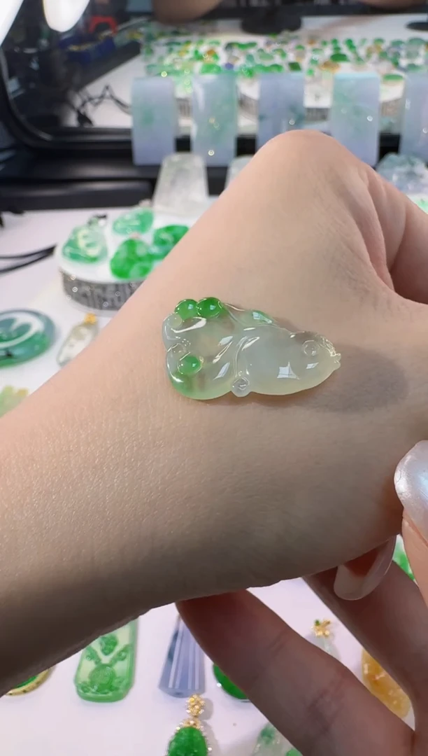 颈饰未镶嵌翡翠缅甸A货翡翠