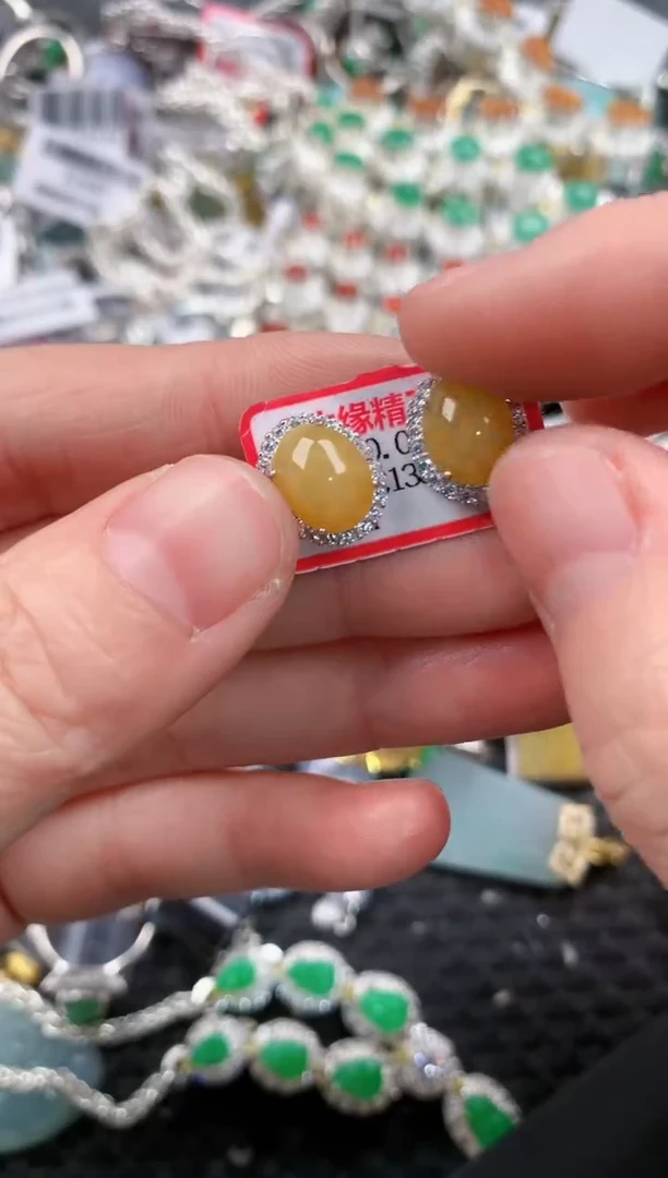 银S925镶嵌戒指翡翠1212---8