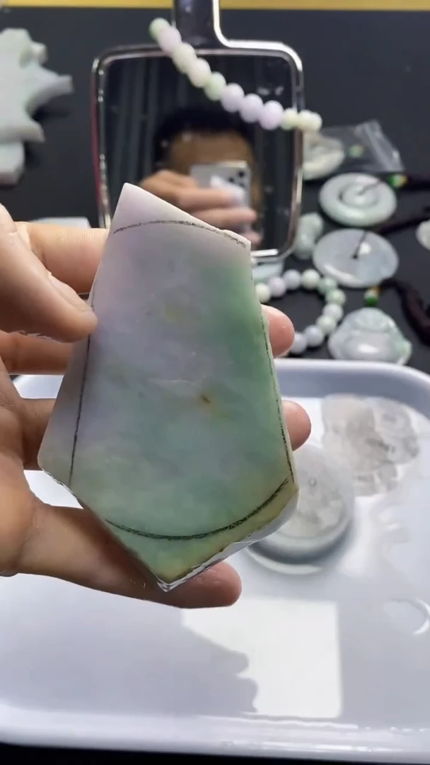 裸石翡翠缅甸A货【海】A008