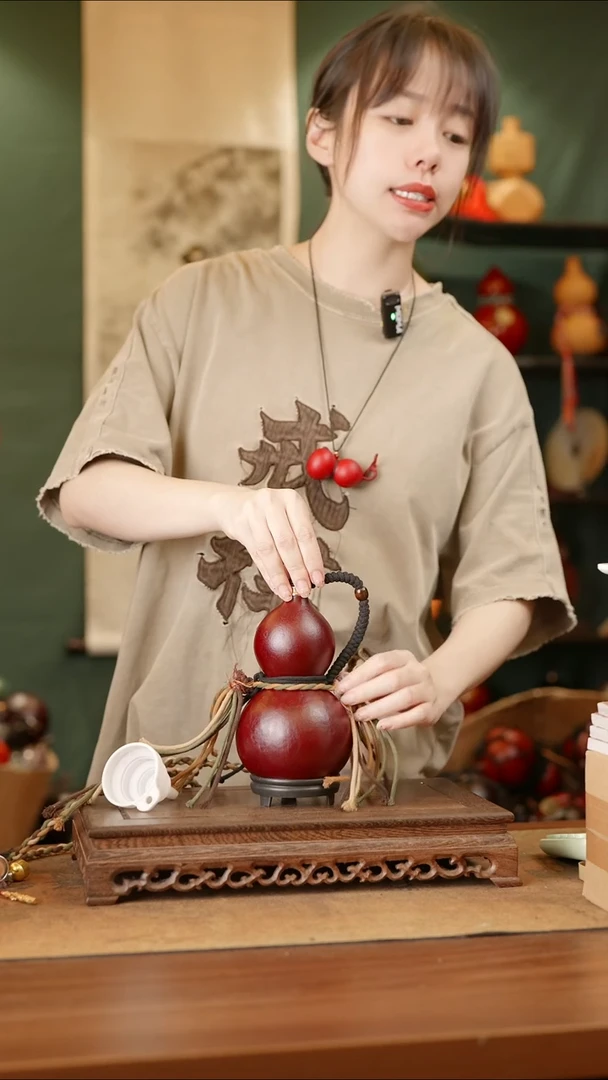 60号精品天然大漆酒葫芦一物一拍~