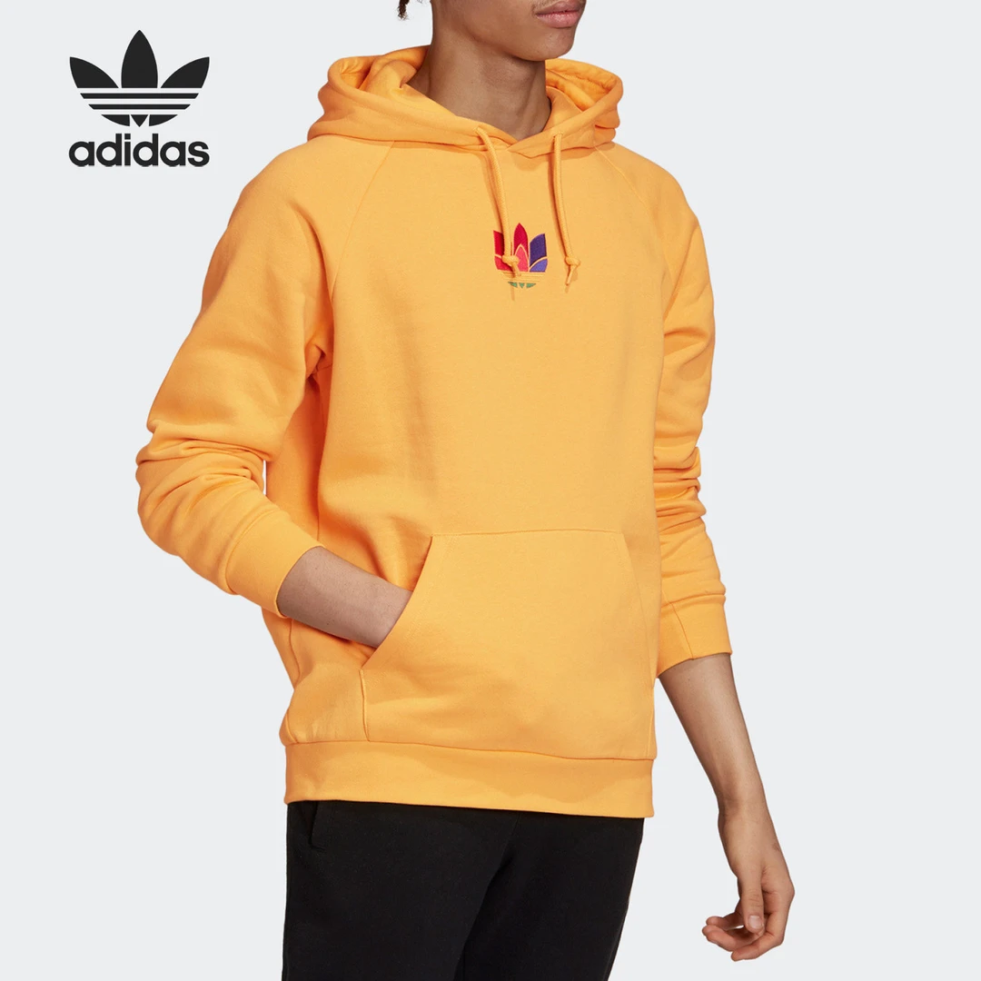 Adidas/阿迪达斯三叶草秋季款连帽舒适休闲加绒运动卫衣GE6241