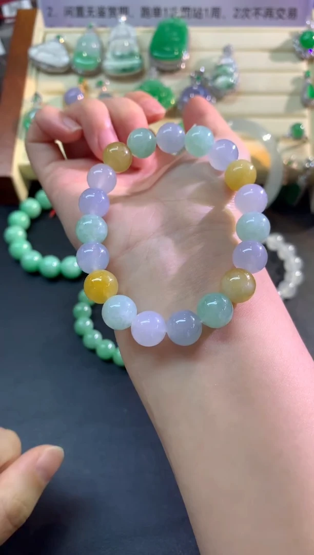 未镶嵌手串翡翠手串|11000+550