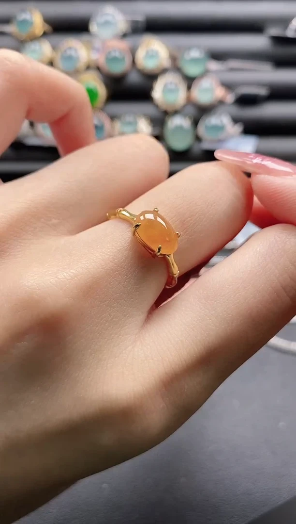 【闪购商品】翡翠戒指银S925镶嵌1111