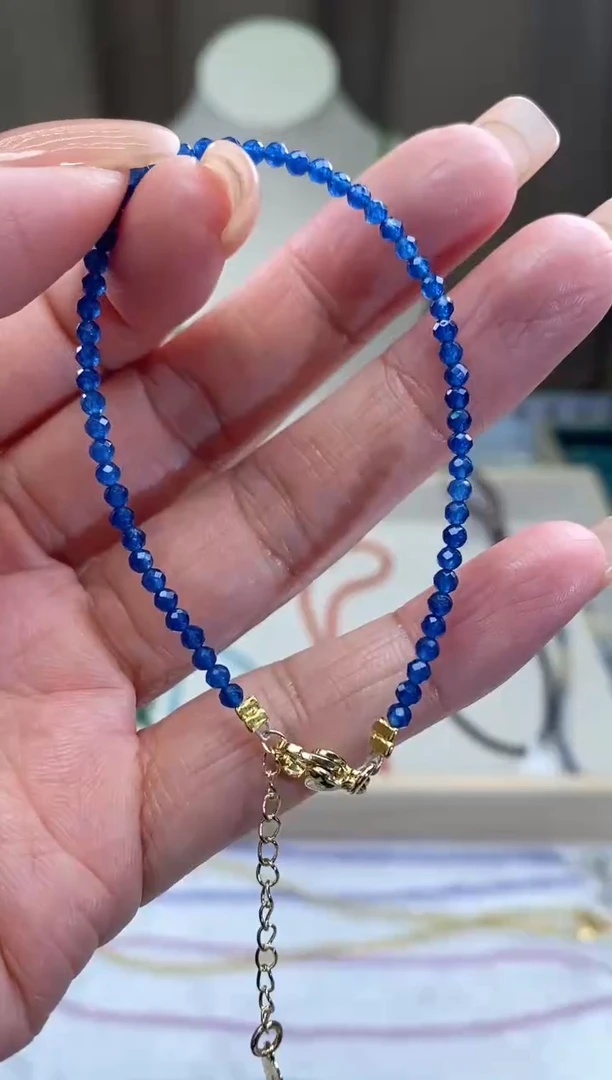【闪购商品】蓝宝石手链14K金镶嵌诗颜甄选珠宝SYZB80