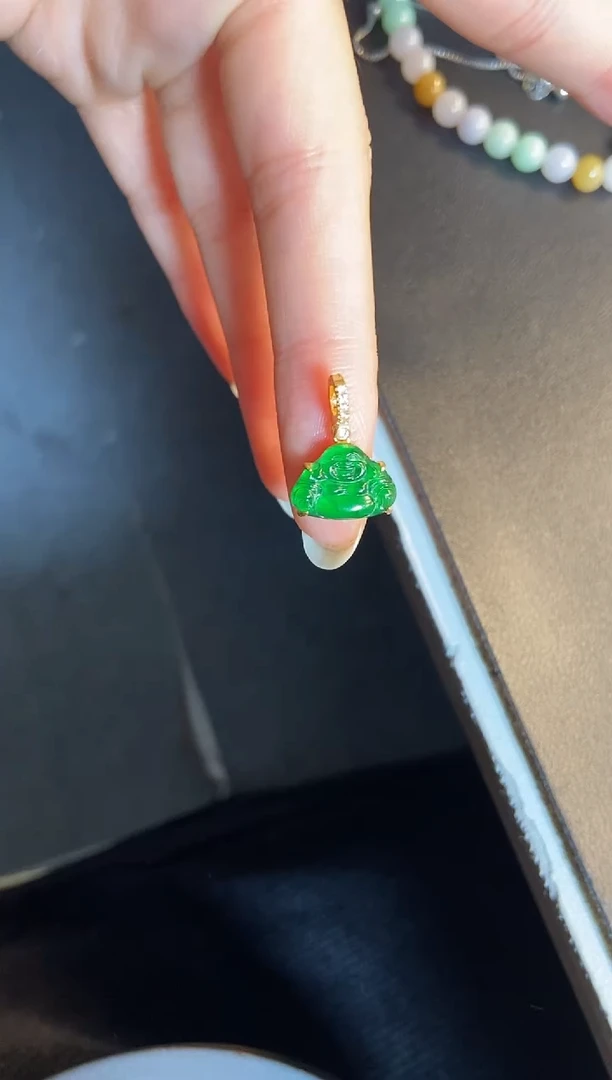 吊坠(不含链)银S925镶嵌翡翠1