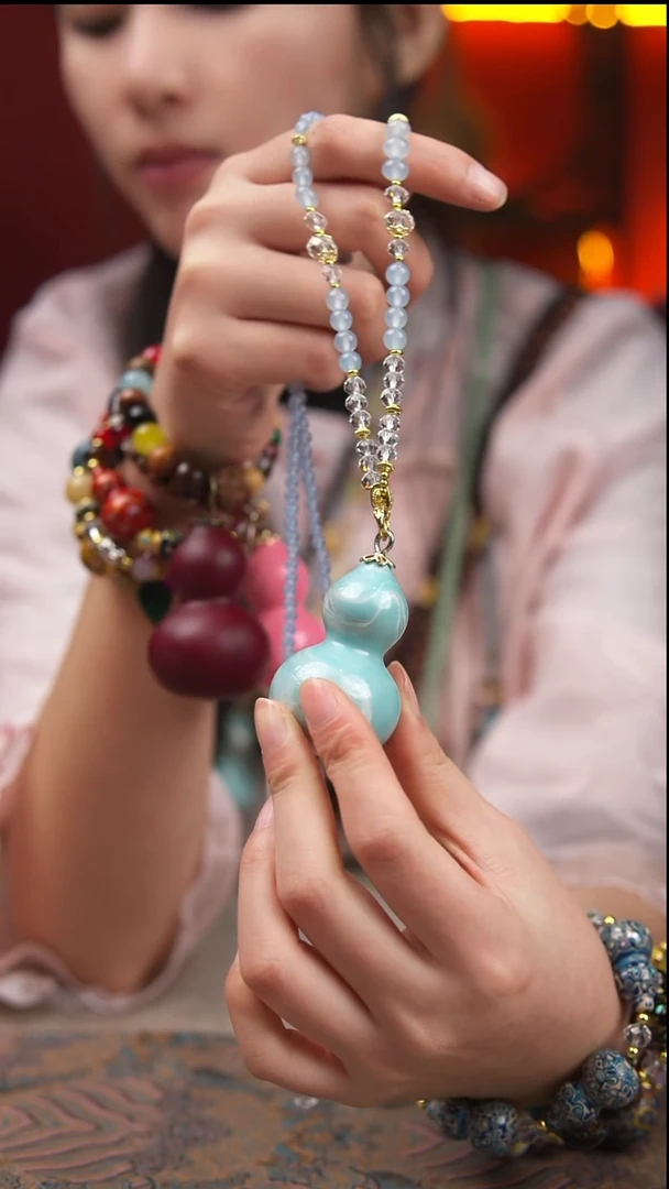 项链玖澄文创漆艺葫芦国风配饰葫芦系列