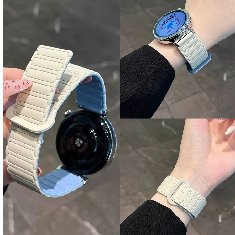 适用小米watch S4手表41mm表带小米手环9pro磁吸硅胶8pro腕带S3