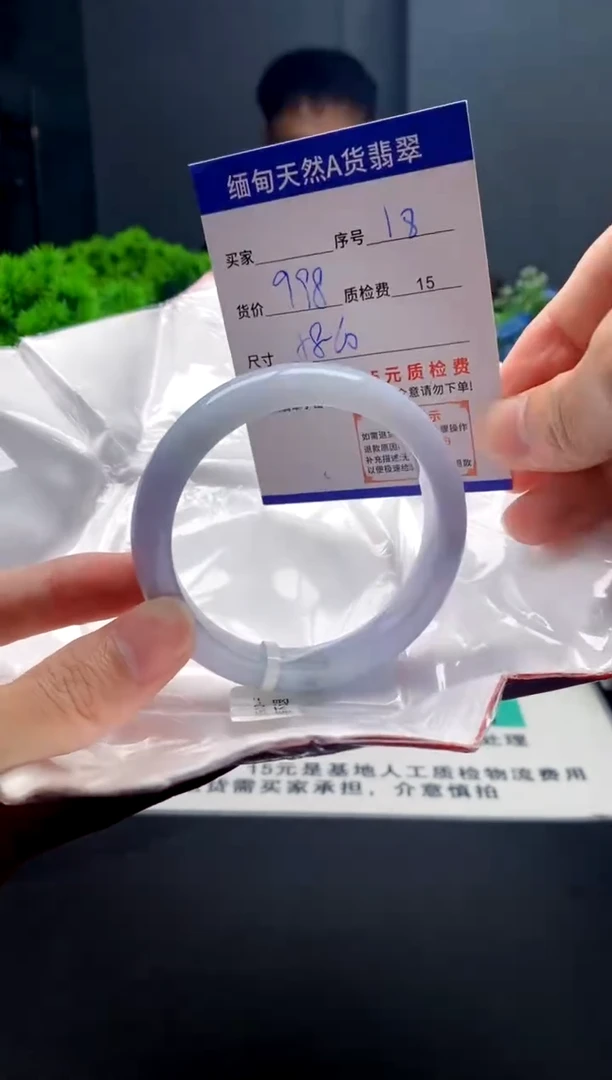 未镶嵌手镯翡翠 18缅甸天然A货翡翠需包容瑕疵，介意慎拍