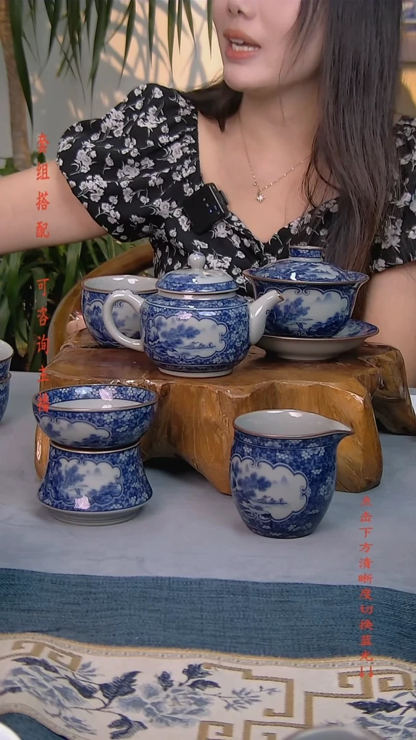 毛**荐简装家用款5件套 老陶泥开片纹陶瓷茶具