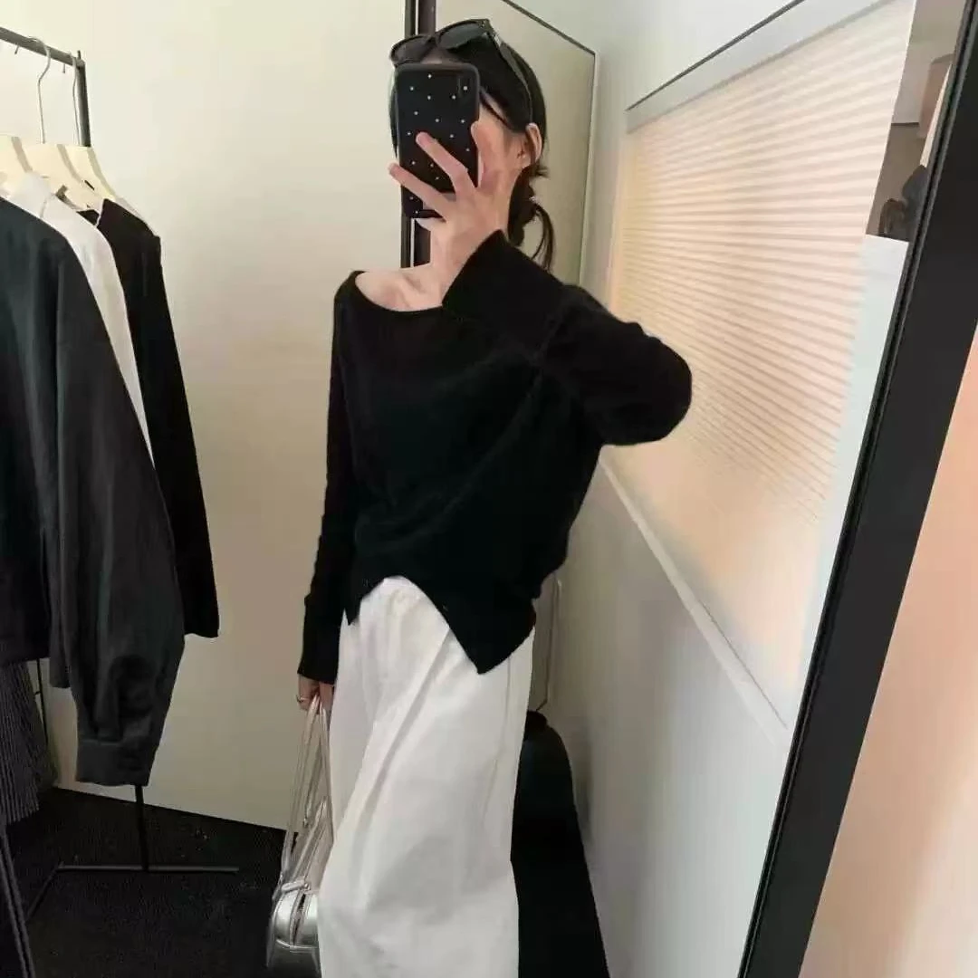 88070原地封神！美晕了蕾丝拼接针织衫