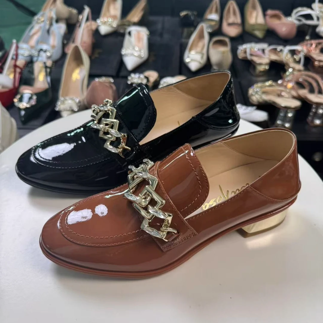 女鞋百搭精品女士跟鞋品牌撤柜4M-29702