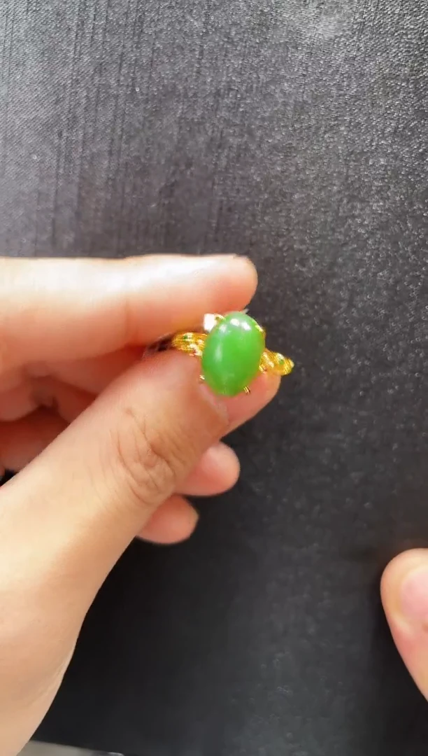 和田玉戒指未镶嵌多样性发一