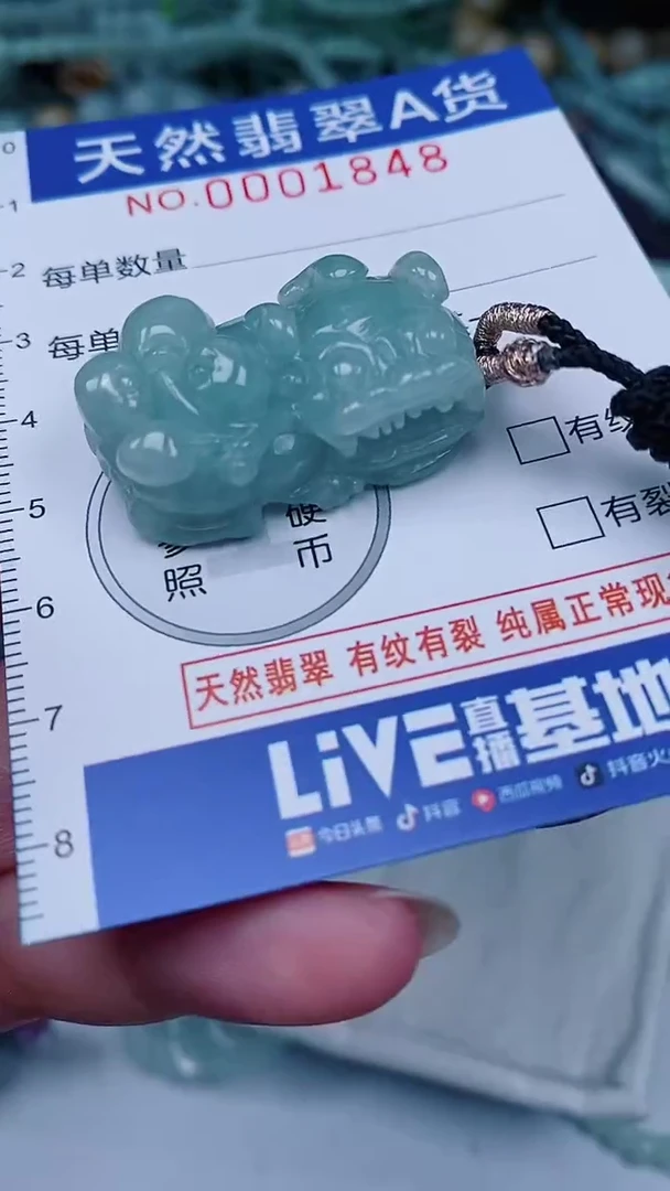 翡翠未镶嵌颈饰00001848