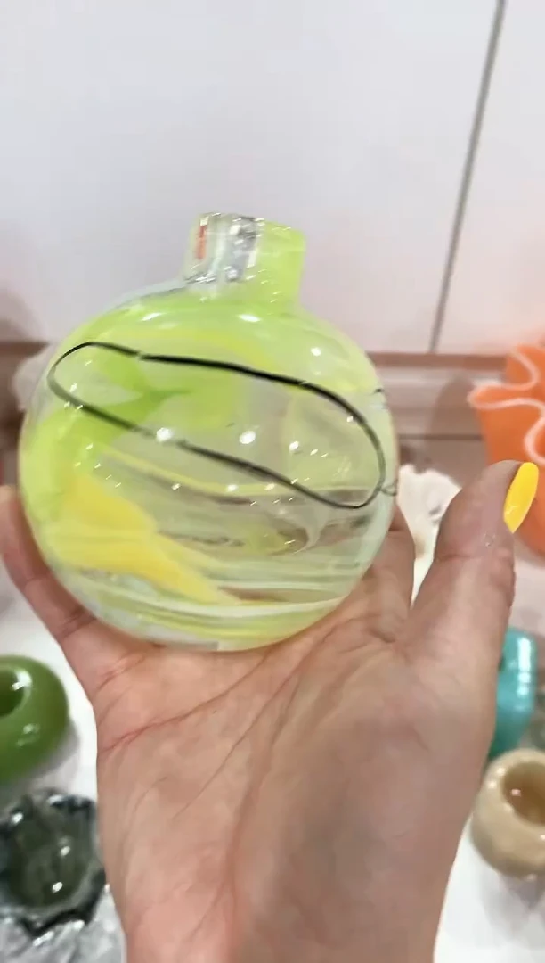 慕忆家手作琉璃花瓶瑕