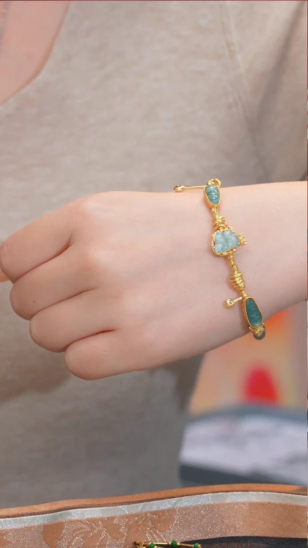 【闪购商品】翡翠手链未镶嵌多样性发@@W7170