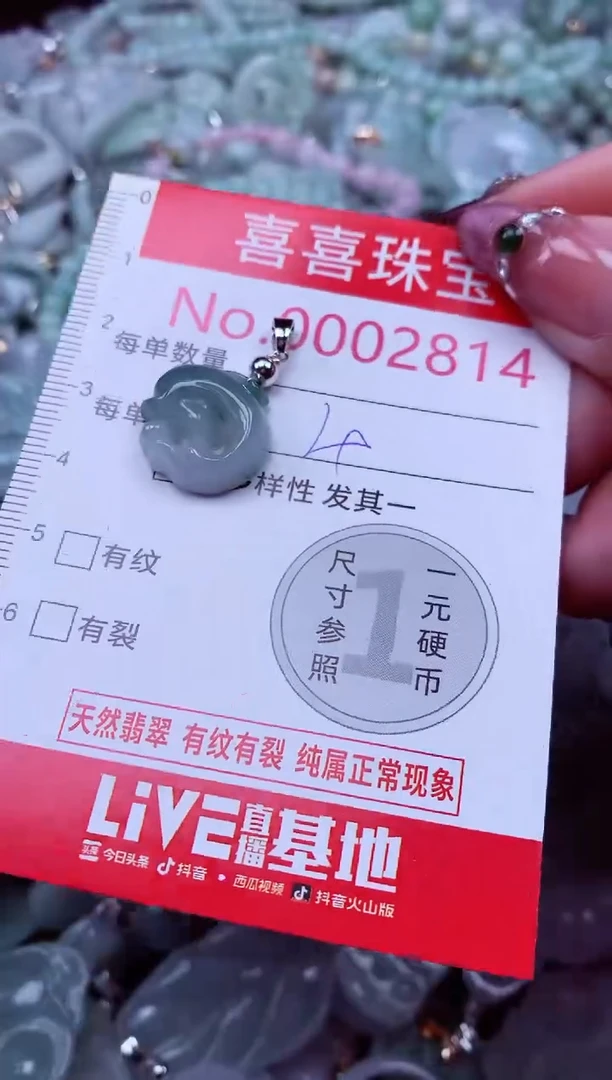 吊坠(不含链)未镶嵌翡翠2814