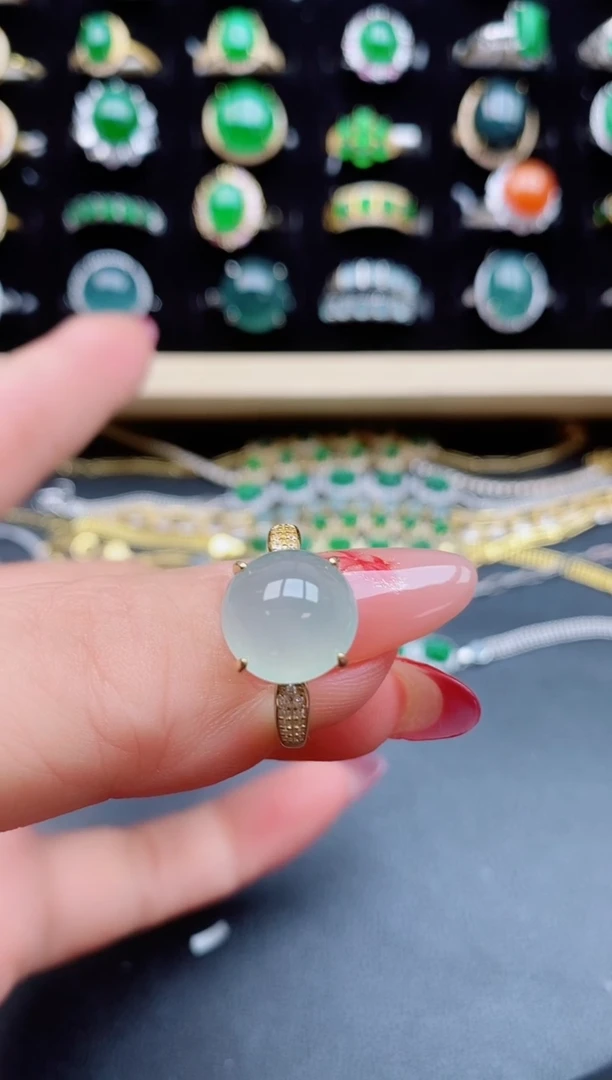 【闪购商品】翡翠戒指银S925镶嵌321321