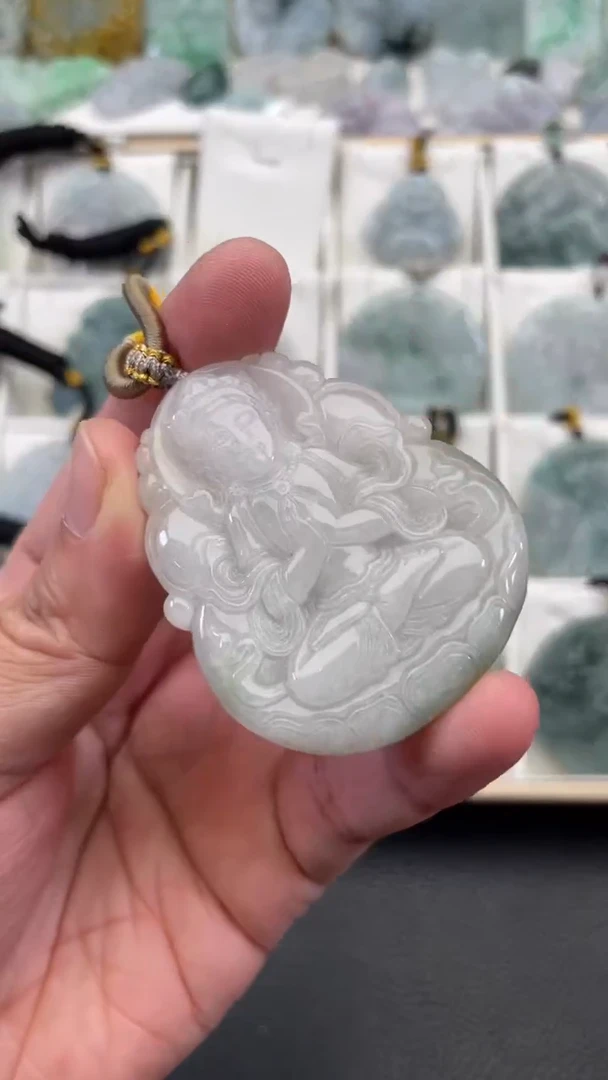 颈饰未镶嵌翡翠天然缅甸翡翠A货88