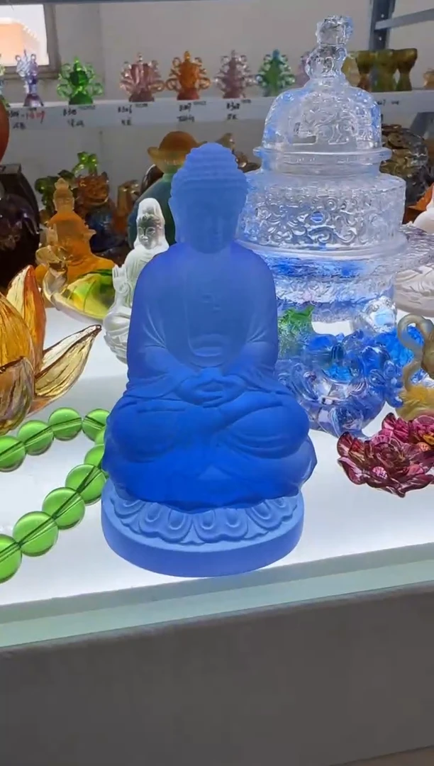 手工艺品琉璃药师 蓝色