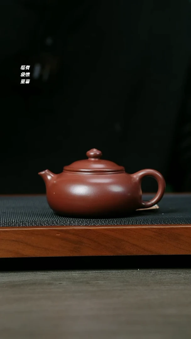 【闪购商品】紫砂茶壶H1326李传荣紫泥寒江