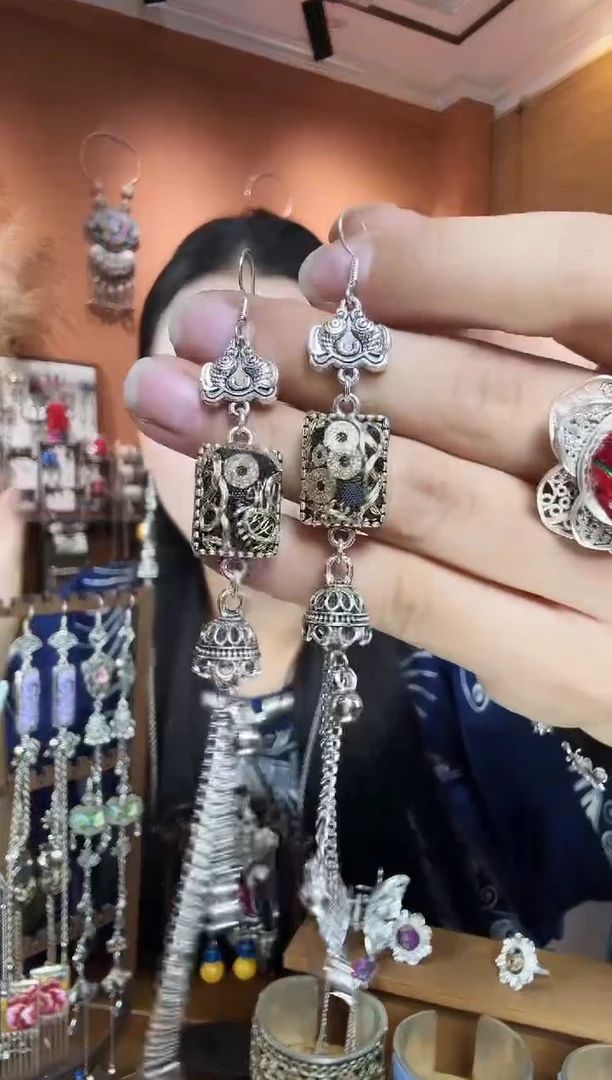 刺绣纯手工民族风耳环