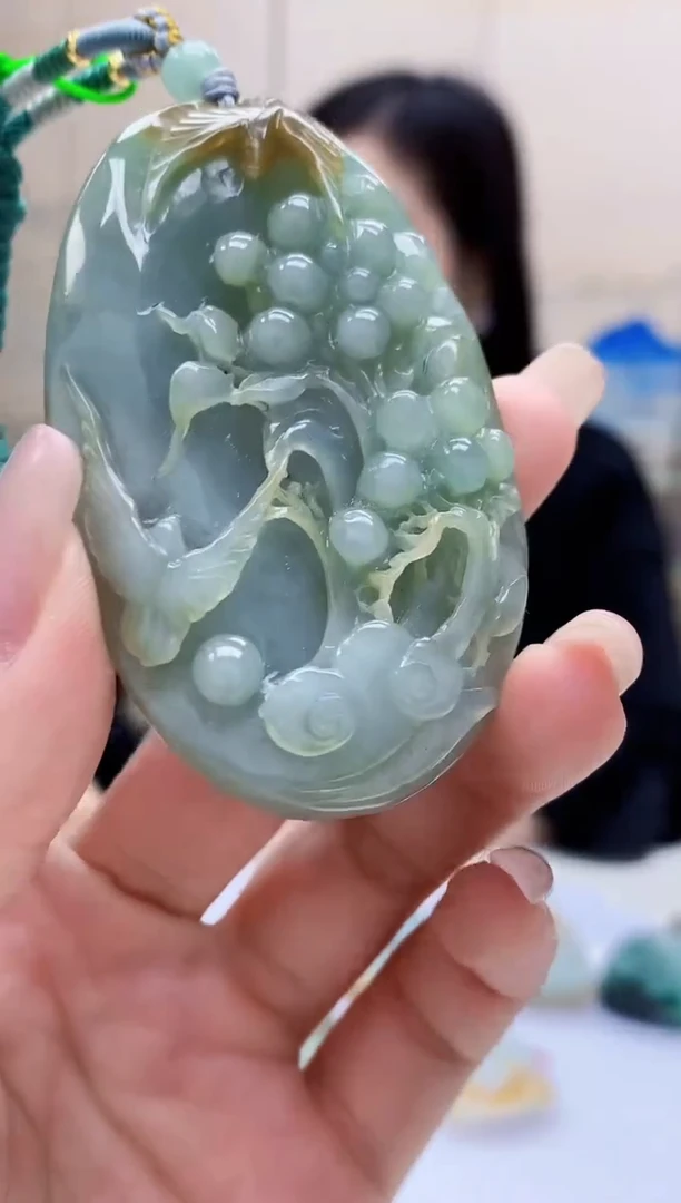 定制翡翠未镶嵌4852lr-毛货挂件68