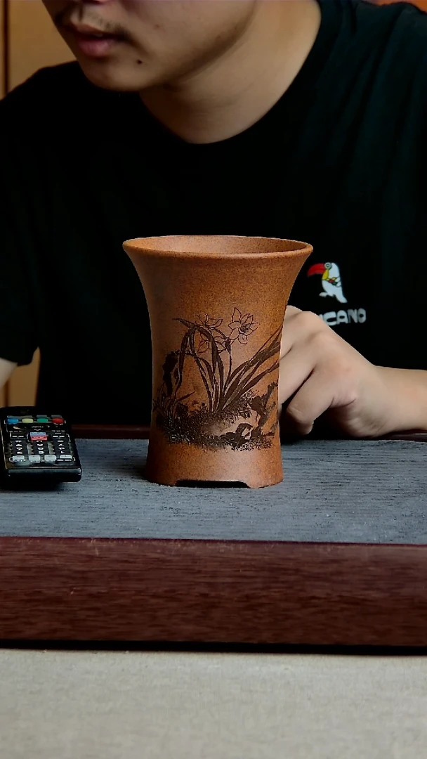 紫砂花盆10*13内径紫砂花盆