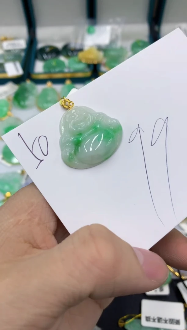 【闪购商品】翡翠颈饰18K金镶嵌号链接11111