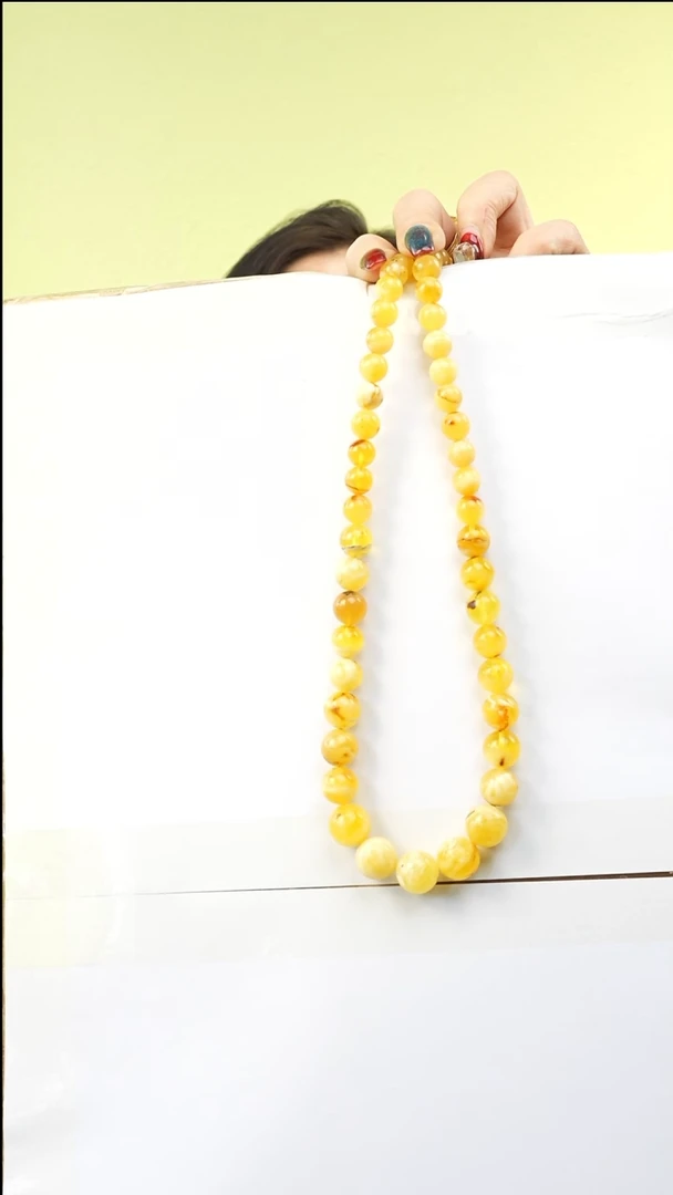 【闪购商品】琥珀颈饰未镶嵌多样性发一