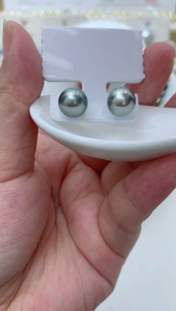 18K金镶嵌海水珍珠耳饰w82